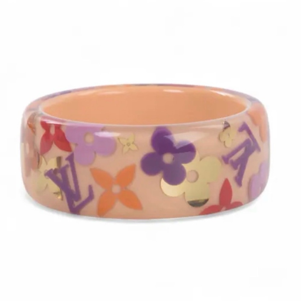 Louis Vuitton Pink Farandole Bangle Bracelet-Monogram Inclusion - Picture 4 of 10